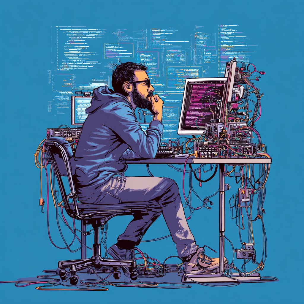 Engineer at workstation